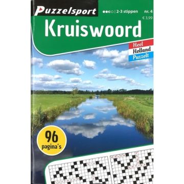 Puzzelsport Puzzelboek 96 pag. Kruiswoord 2-3* nr. 4