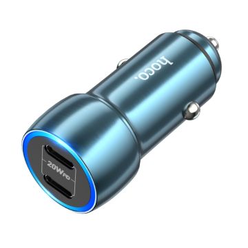Hoco - 40W dual port car charger USB-C
