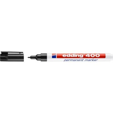 Edding 400 Permanent Marker Zwart, 1mm, 10 Stuks