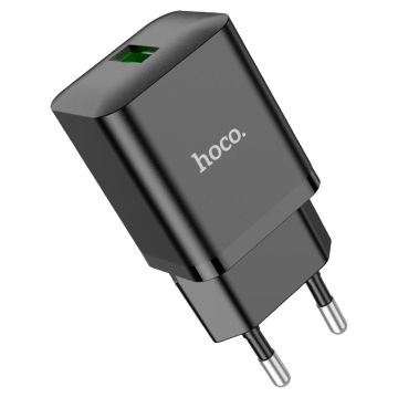 Hoco Single Port QC3.0 Charger - Zwart
