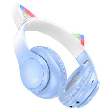 Hoco Bluetooth Hoofdtelefoon voor Kinderen - Blauw