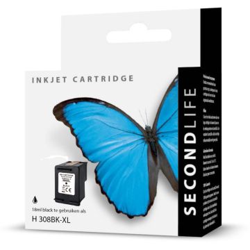 SecondLife - HP 308 XL Black