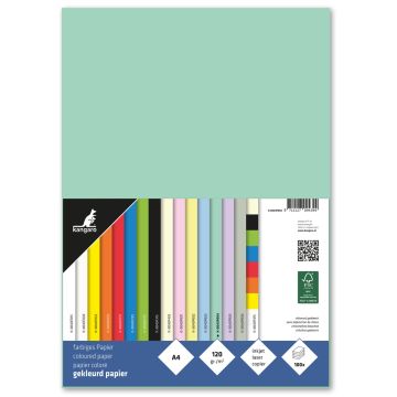 Papier Kangaro A4 120gr Pastel Groen Pak 100 Vel