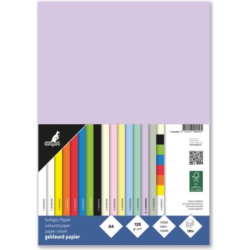 Papier Kangaro A4 120gr Pastel Lila Pak 100 Vel