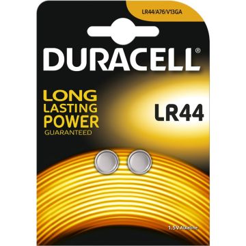 Duracell Alkaline Knoopcel V13GA / L1154 / LR44 (2-pack)