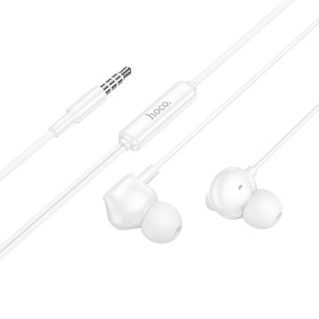 Hoco M117 Oordopjes met Microfoon - 3,5mm aux - Wit