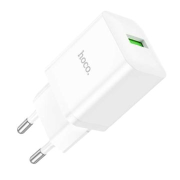 Hoco Single Port QC3.0 Charger - Wit