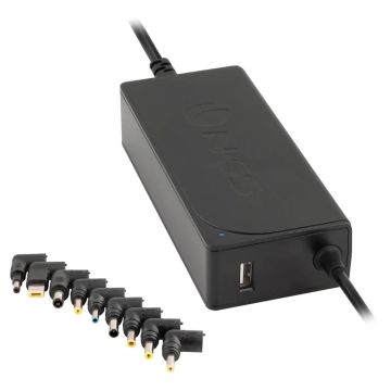NGS Universele Laptop Lader - met extra USB poort - 70 Watt NGS Universele Laptop Lader - met extra USB poort - 70 Watt