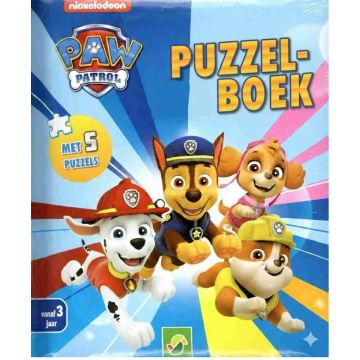 Puzzelboek - Paw Patrol - 5 legpuzzels