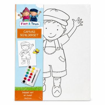 Canvas Schilderset Teun – Inclusief verf en kwast