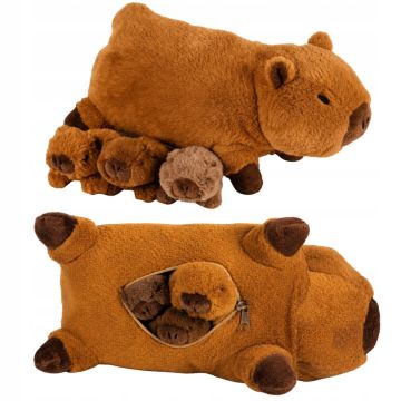 Noxxiez Pluche Familie - Mama Capybara met 3 baby's
