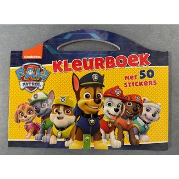 Kleurboek Paw Patrol - met 50 stickers 