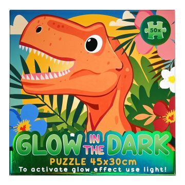 Glow in the dark puzzel - Dino