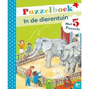 Puzzelboek - In de Dierentuin - 5 legpuzzels