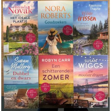 Romancepakket 2024 - 6 x 3 ex.- oa Nora Roberts 