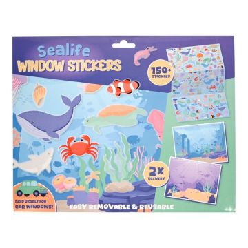 Raamstickers Sealife – set van 150 stickers