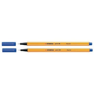Stabilo Point 88 Fineliner Blauw, 0.4mm, 10 Stuks